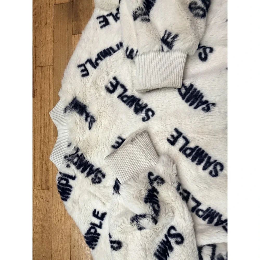 RARE Prototype SMFK Sample Fur Jacket All Over Print Zip Streetwear Collectable